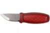 Petit couteau de poche Mora Eldris 12630 lame inox 5,9cm manche caoutchouc rouge avec allume-feu + étui