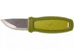 Couteau de poche Mora Eldris 12651 lame inox 5,9cm manche caoutchouc vert + étui