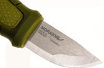 Couteau de poche Mora Eldris 12651 lame inox 5,9cm manche caoutchouc vert + étui