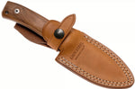 Couteau LionSteel M4.ST lame 9,5cm manche en bois de santal + étui en cuir