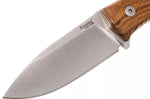 Couteau LionSteel M4.ST lame 9,5cm manche en bois de santal + étui en cuir