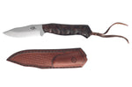 Couteau Citadel Loutre 63102 lame 10cm manche en bois avec lacet et étui en cuir