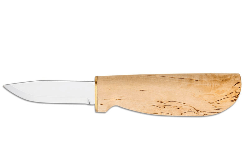 Couteau Marttiini New Handy 511017 lame 7,5cm manche bouleau madré + étui