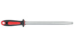 Fusil de boucher FISCHER mèche ovale 30cm grain fin manche rouge et gris