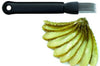 Coupe cornichons TRIANGLE 8 lames inox acérées 18 cm