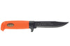 Couteau Marttiini Big Game 390024 lame 13cm manche caoutchouc orange + étui