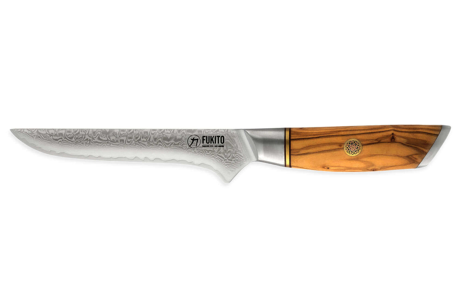 Couteau à désosser Fukito Olive Damas 14Cr 15cm