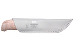 Couteau Marttiini Ice Crystal 558010 lame damassée 5,9cm manche bouleau + étui/coffret cadeau
