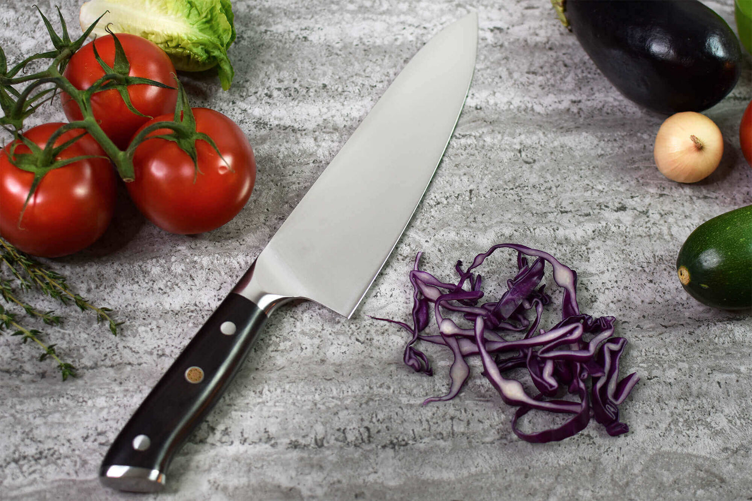 Couteau de chef Fukito Ebène X50 21cm