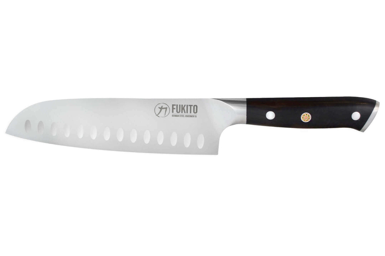 Couteau santoku Fukito Ebène X50 18cm