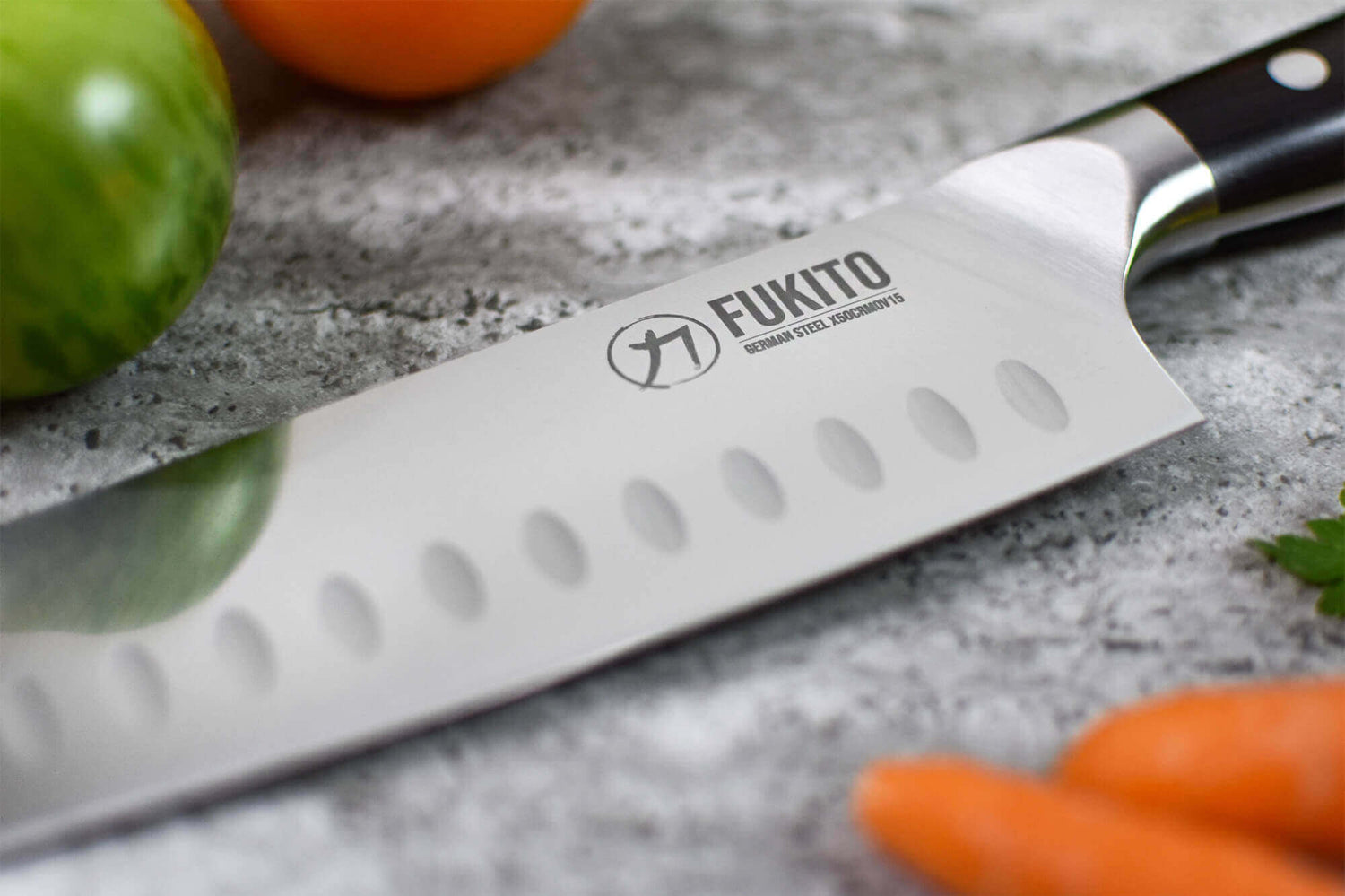 Mallette 5 couteaux de cuisine Fukito Ebène X50