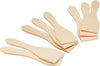Lot de 8 spatules à raclette 13cm en bois de hêtre