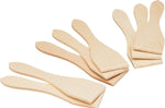 Lot de 8 spatules à raclette 13cm en bois de hêtre