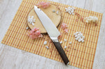 Couteau de chef Kutoyama lame 20cm et manche en bois d'ébène