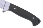 Couteau Herbertz 102110 lame en inox 9,8cm manche en micarta noir avec étui en cuir