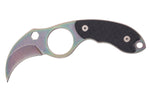 Couteau de cou karambit Herbertz 572904 lame 4cm manche G10 noir + étui