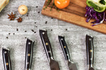 Coffret 3 couteaux Fukito Ebène X50 Chef + Universel + Office