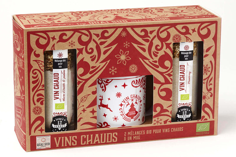 Coffret Quai Sud spécial vin chaud - 2 mélanges BIO + 1 mug