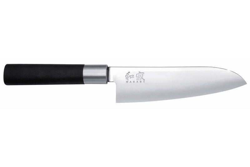 Couteau Santoku japonais KAI Wasabi Black lame 16.5cm