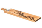 Planche apéritif en chêne Selbrae House 65x15x2cm avec poignée - Motif cerf
