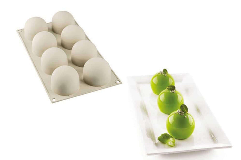Moule silicone 3D Silikomart Dolce Tartufo 8 portions