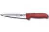 Couteau à désosser et à saigner Victorinox 5.5601.16 lame 16cm manche en fibrox rouge