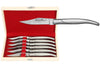 Coffret cadeau de 6 couteaux de table Laguiole Bougna manches en inox