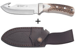 Couteau Puma IP Schwarzwild 338212 lame guthook 12cm manche bois de cerf + étui en cuir