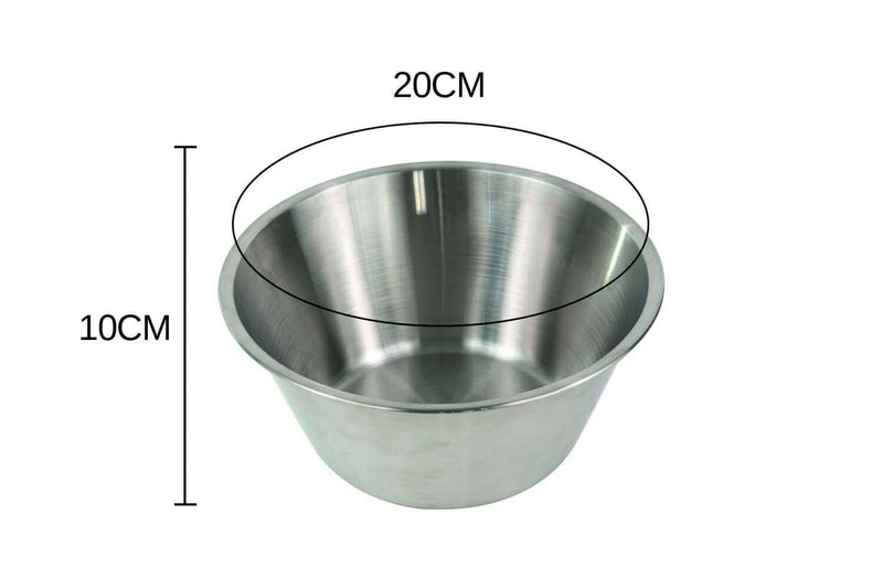 Bassine pâtissière Gobel diamètre 20cm en acier inoxydable