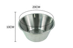 Bassine pâtissière Gobel diamètre 20cm en acier inoxydable