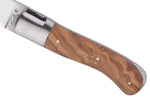 Couteau pliant Laguiole GILLES 9421 manche en bois d'olivier 10,5cm avec mitres