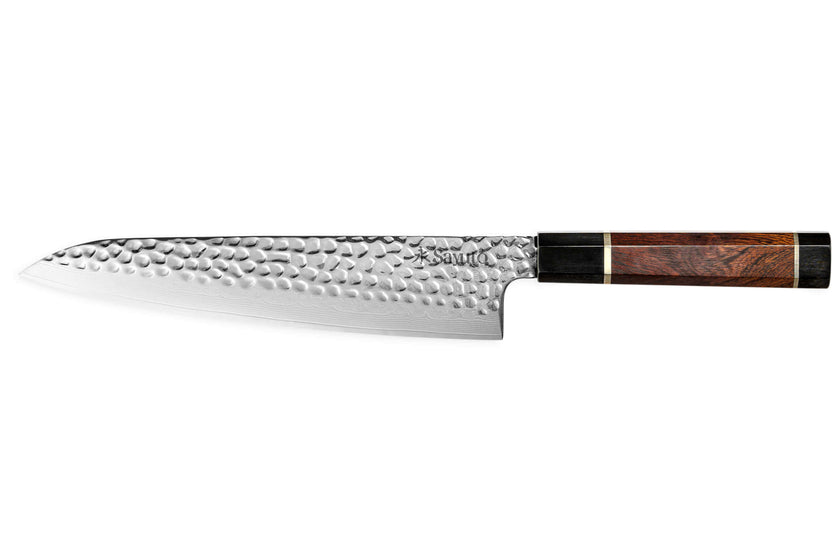 Couteau de chef Sayuto Desert Damas martelé 21cm