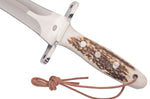 Couteau Puma IP Catcher Stag 304927 lame 27cm manche bois de cerf + étui en cuir