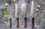 Couteau universel Sayuto Desert Damas martelé 15cm