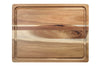 Planche à découper Wusaki en acacia double face avec rigoles 41x31cm