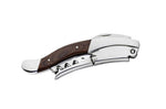 Tire-bouchons professionnel Legnoart Ghemme WF-1DX en acier brillant et manche en wengé