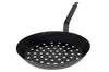 Poêle à marrons perforée Baumalu 28cm en tôle d'acier pour cuisson sur braise