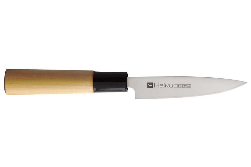Couteau d'office japonais Chroma Haiku 10cm manche Honoki