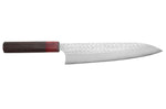 Couteau de chef japonais artisanal Yoshimi Kato Minamo SG2 Tsuchime 21cm