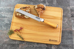 Planche à découper Wusaki en bois de hêtre certifié FSC avec rigole - 40 x 30 x 1,9 cm