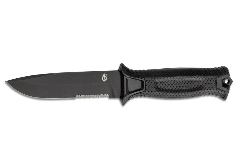 Couteau Gerber Strongarm Black GE003648 lame 12,2cm manche en nylon/fibres de verre noir avec étui