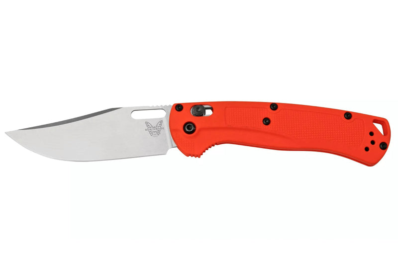 Couteau pliant Benchmade Taggedout 15535 manche en Grivory orange 11,8cm