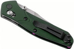 Couteau pliant Benchmade Mini Osborne 945 lame tanto manche aluminium anodisé vert 9cm