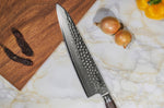 Coffret 2 couteaux de cuisine Fukito Rosewood Damas 67 couches : Universel + Chef