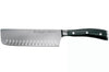 Couteau nakiri Classic Ikon Wüsthof forgé lame alvéolée 17cm