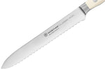 Couteau à saucisson Wüsthof Classic Ikon Blanc forgé lame crantée 14cm