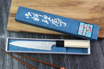 Couteau universel japonais artisanal Masakage Shimo 15cm Shirogami