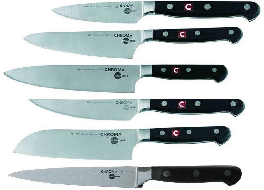 Bloc 5 couteaux Japan Chef Chroma aiguiseur