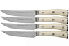 Coffret de 4 couteaux à steak Wüsthof Classic Ikon blanc forgés