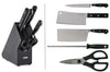 Bloc cuisine 4 pièces Wusthof Classic forgés - 3 couteaux + 1 fusil et une paire de ciseaux